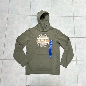 Hurley Sage Green Kids Pullover Hoodie